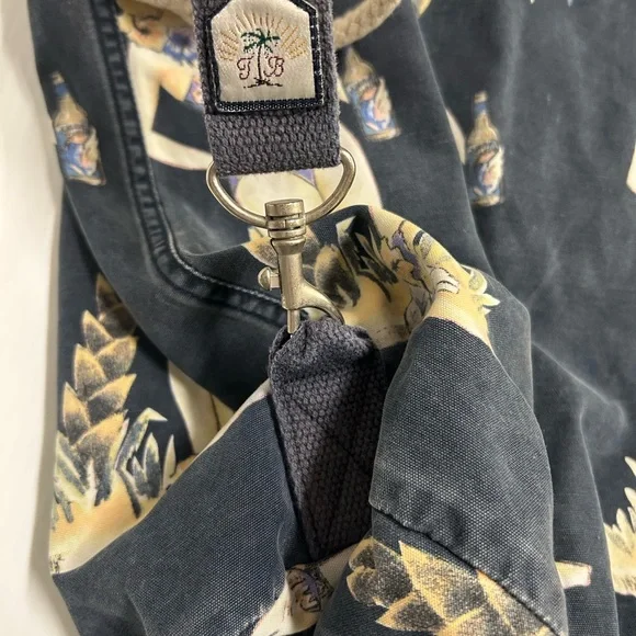 Tommy Bahama Navy Floral Print Drawstring Bag Tommy Bahama Floral Tote Bags & Handbags for Women for sale  main image 2